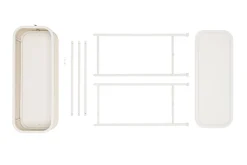 Fatboy Adoreganizer Table d’appoint multifonctionnelle, beige, 65.5x29x76.5 cm