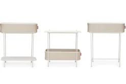 Fatboy Adoreganizer Table d’appoint multifonctionnelle, beige, 65.5x29x76.5 cm