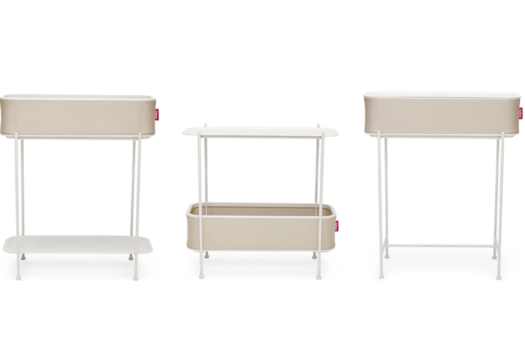 Fatboy Adoreganizer Table d’appoint multifonctionnelle, beige, 65.5x29x76.5 cm
