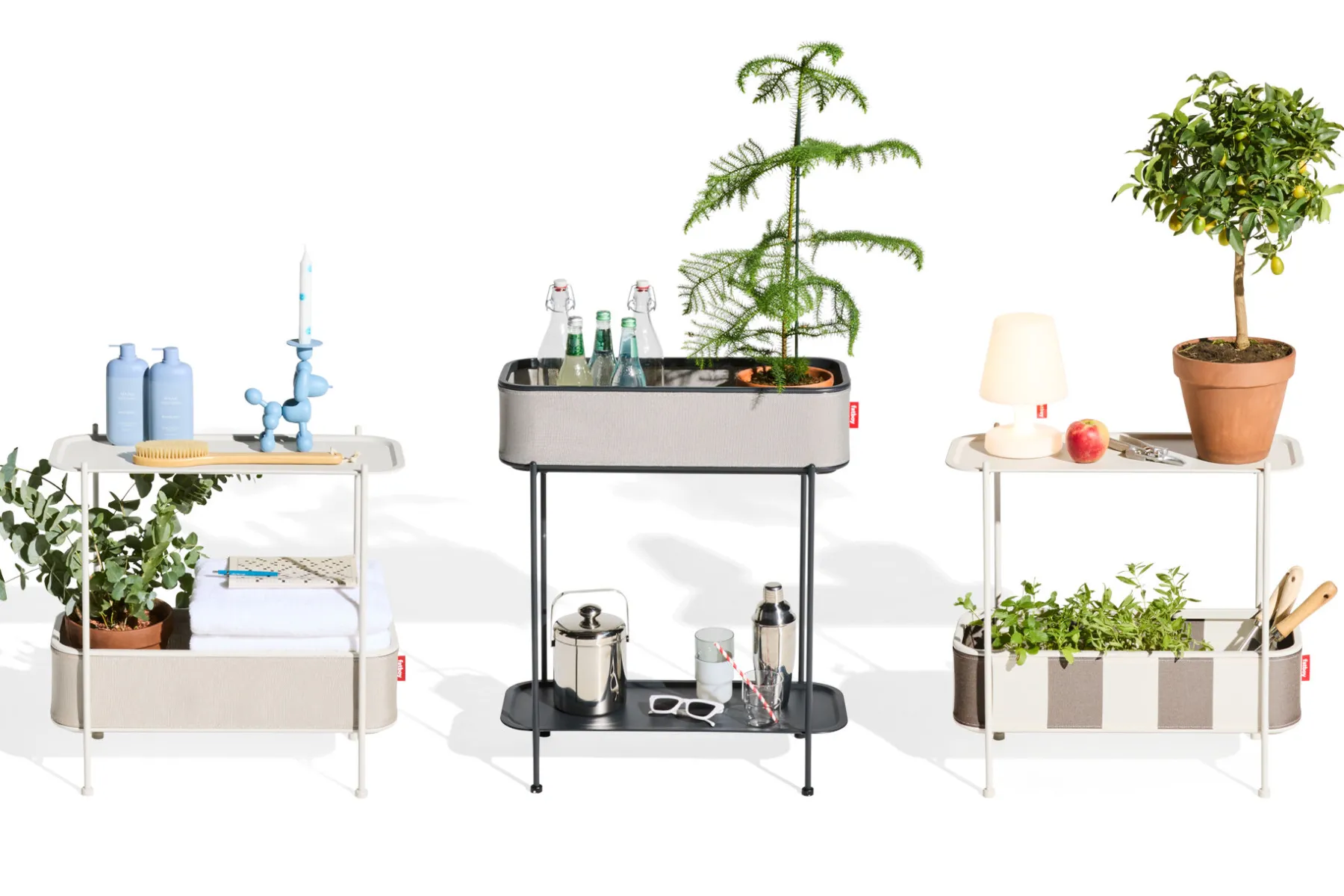 Fatboy Adoreganizer Table d’appoint multifonctionnelle, marron, 65.5x29x76.5 cm