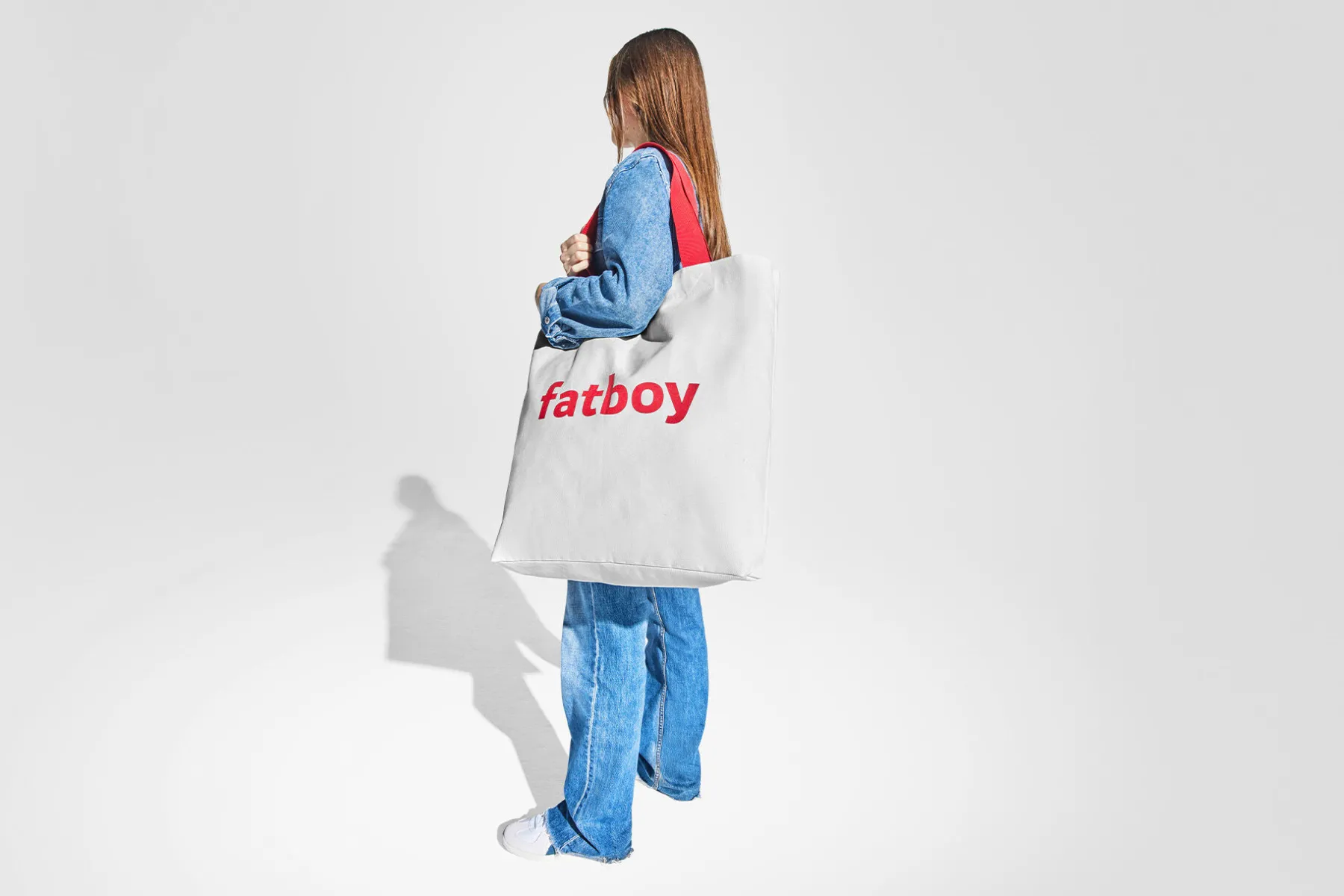 Fatboy Baggy-Bag Sac en coton, blanc, 61x55 cm