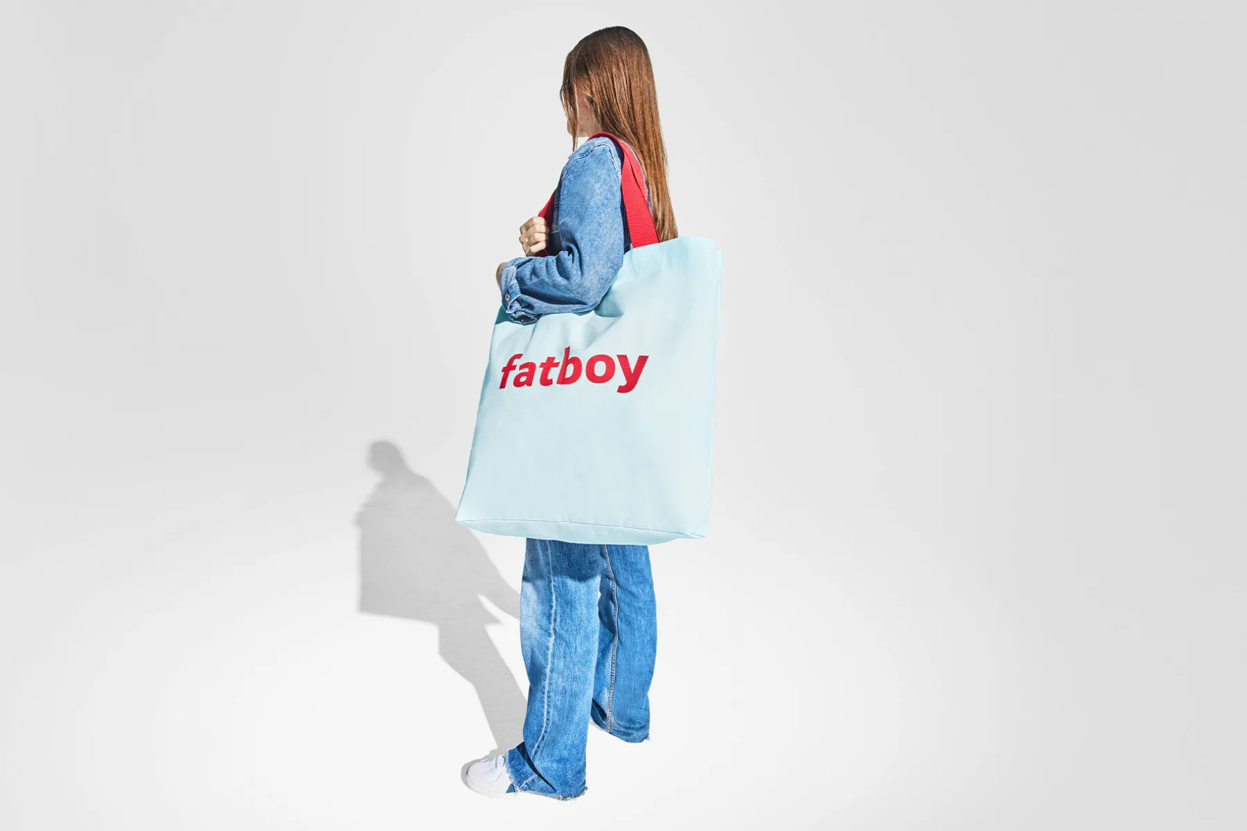 Fatboy Baggy-Bag Sac en coton, bleu, 61x55 cm