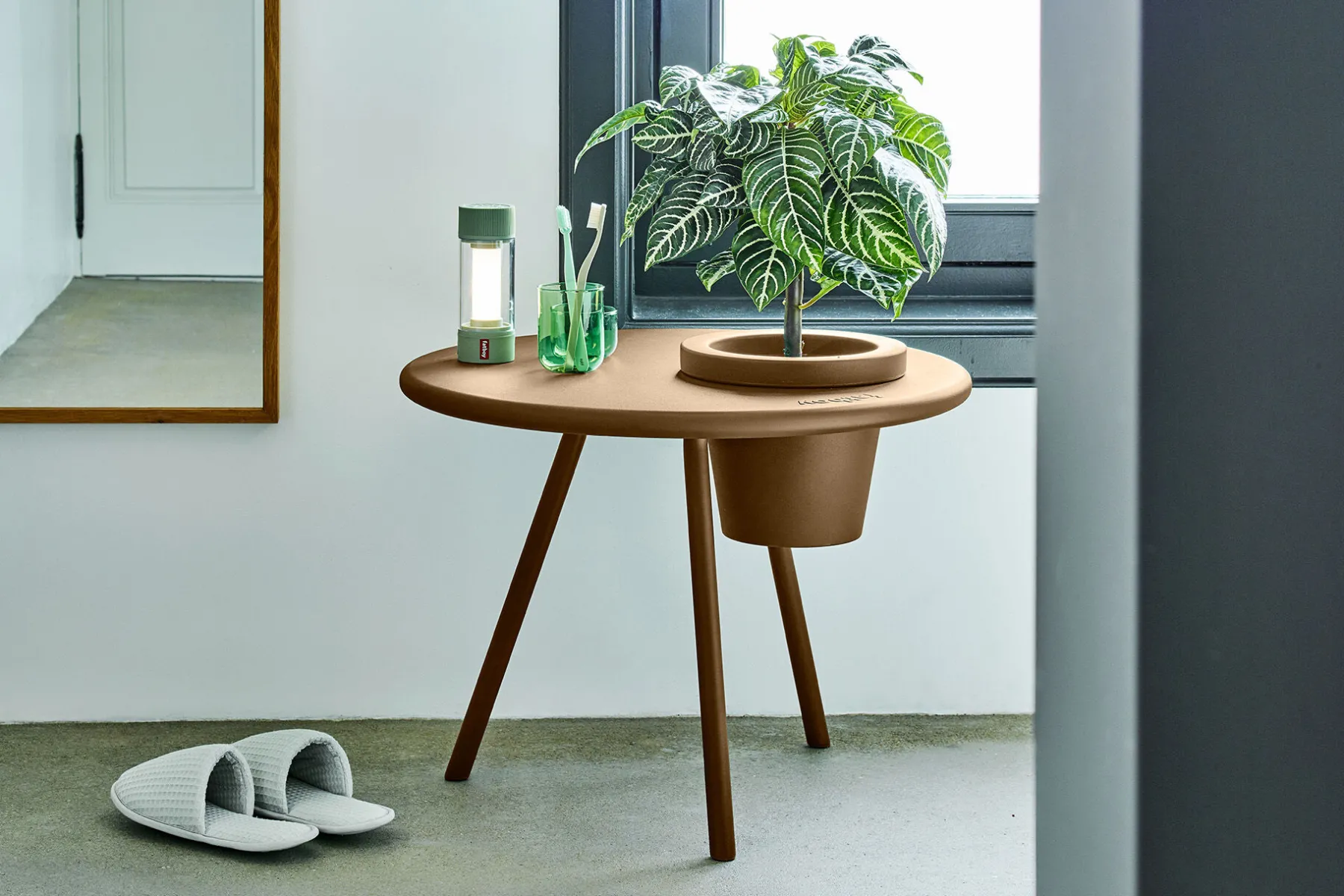 Fatboy Bakkes Table d’appoint, marron, 60x60x49 cm
