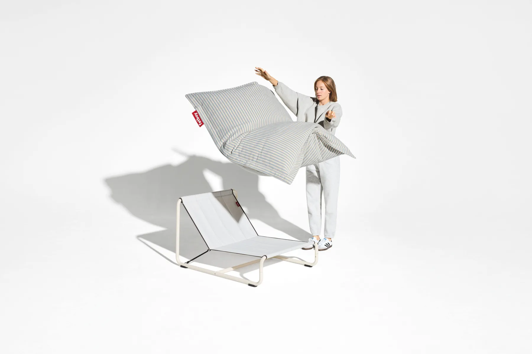 Fatboy Beanbase Fauteuil poire, blanc,cm