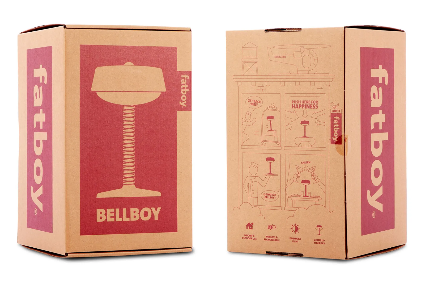 Fatboy Bellboy Lampe de table sans fil, bleu, 18x18x30 cm