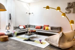 Fatboy Big Lebow Arc lamp, jaune, 186x234 cm
