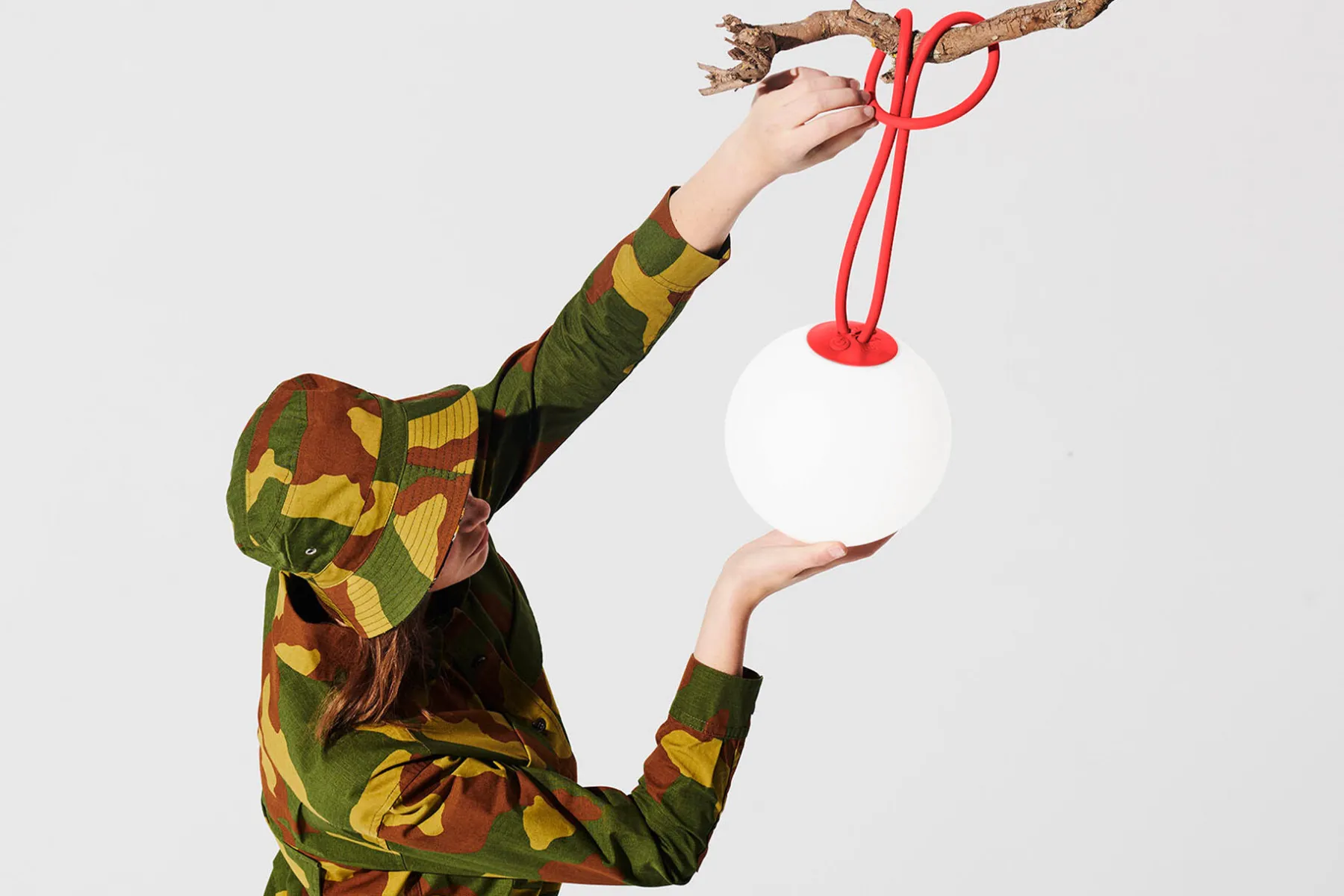 Fatboy Bolleke Lampe rechargeable, rouge, 20x20x20 cm