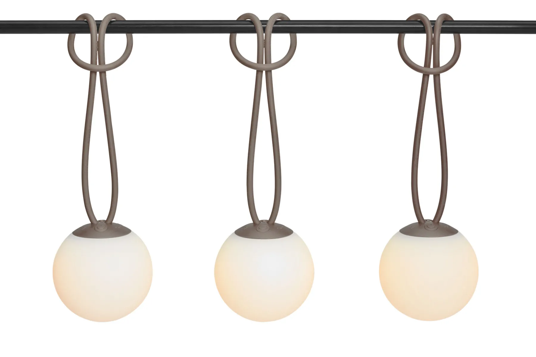 Fatboy Bolleke Mini set (3 pcs) Petites lampes rechargeables, marron, 12x12 cm