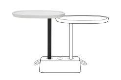 Fatboy Brick's Buddy Table supplémentaire pour Brick Table, 56x39x69.05 cm