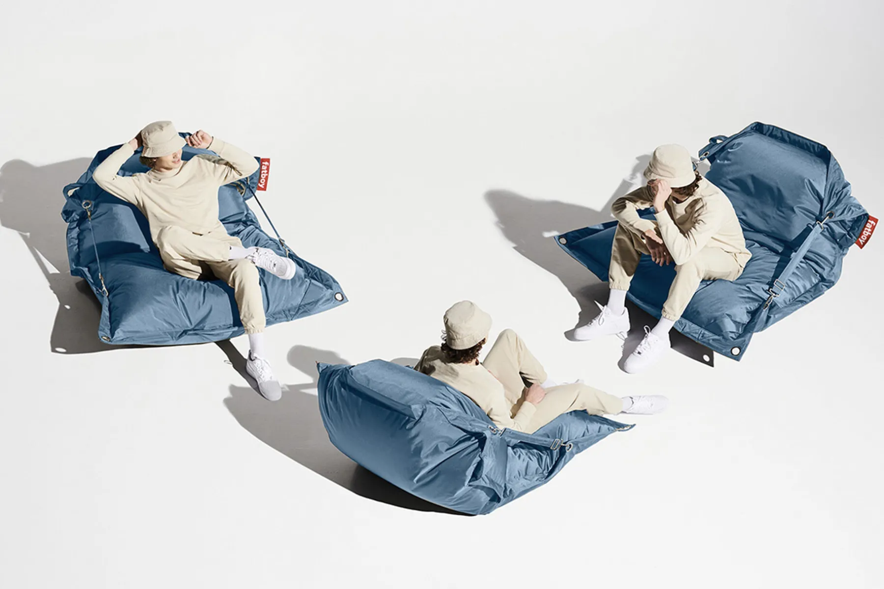 Fatboy Buggle-Up Pouf, bleu, 137x185 cm