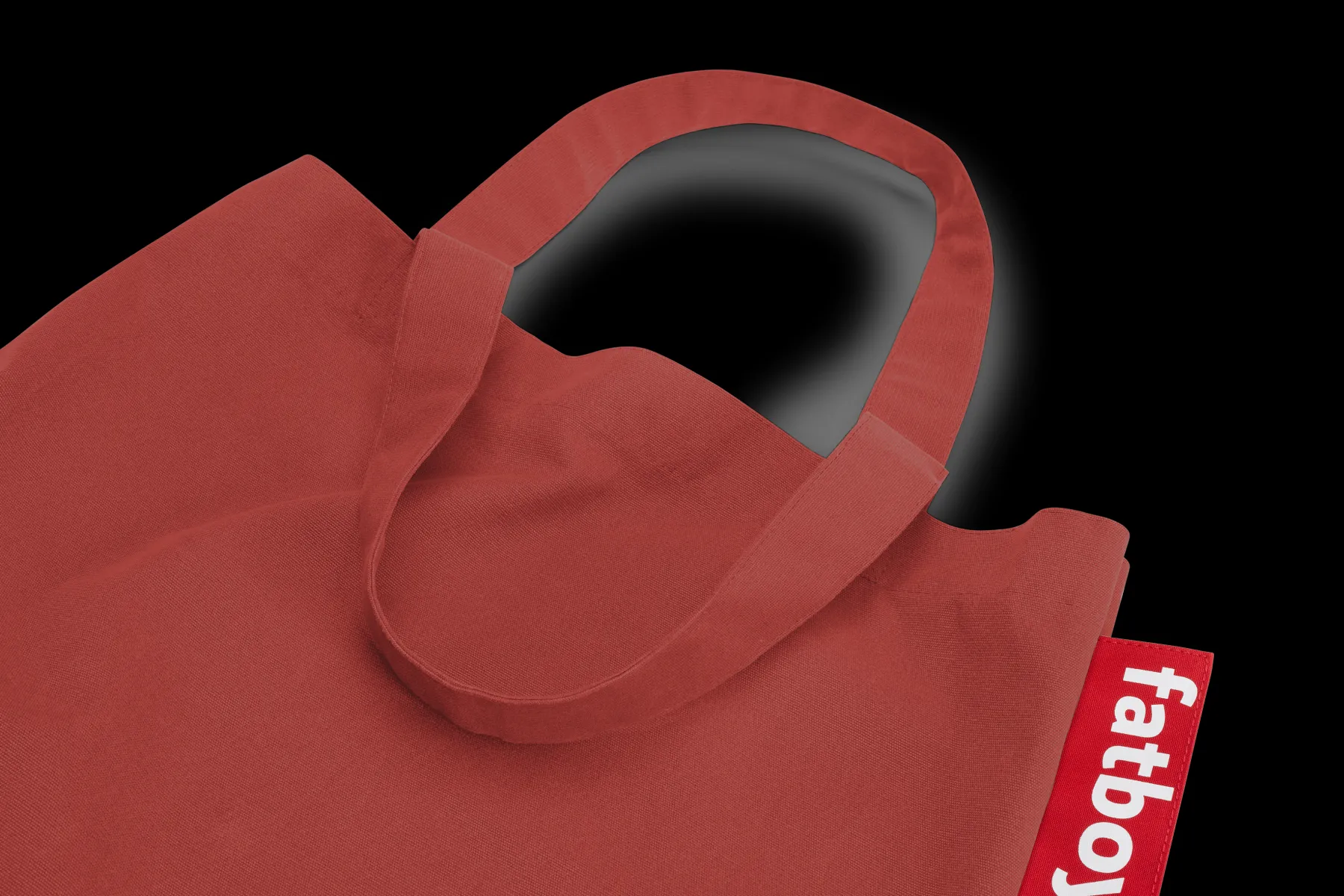 Fatboy Carry-All-Bag Canvas Sac en toile, rouge, 61x55 cm
