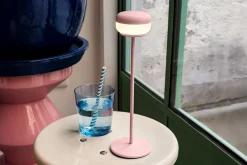 Fatboy Cheerio Lampe de table sans fil, rose, 8x8x25.8 cm