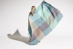 Fatboy Colour Blend Blanket Couverture en laine, bleu, 130x185 cm