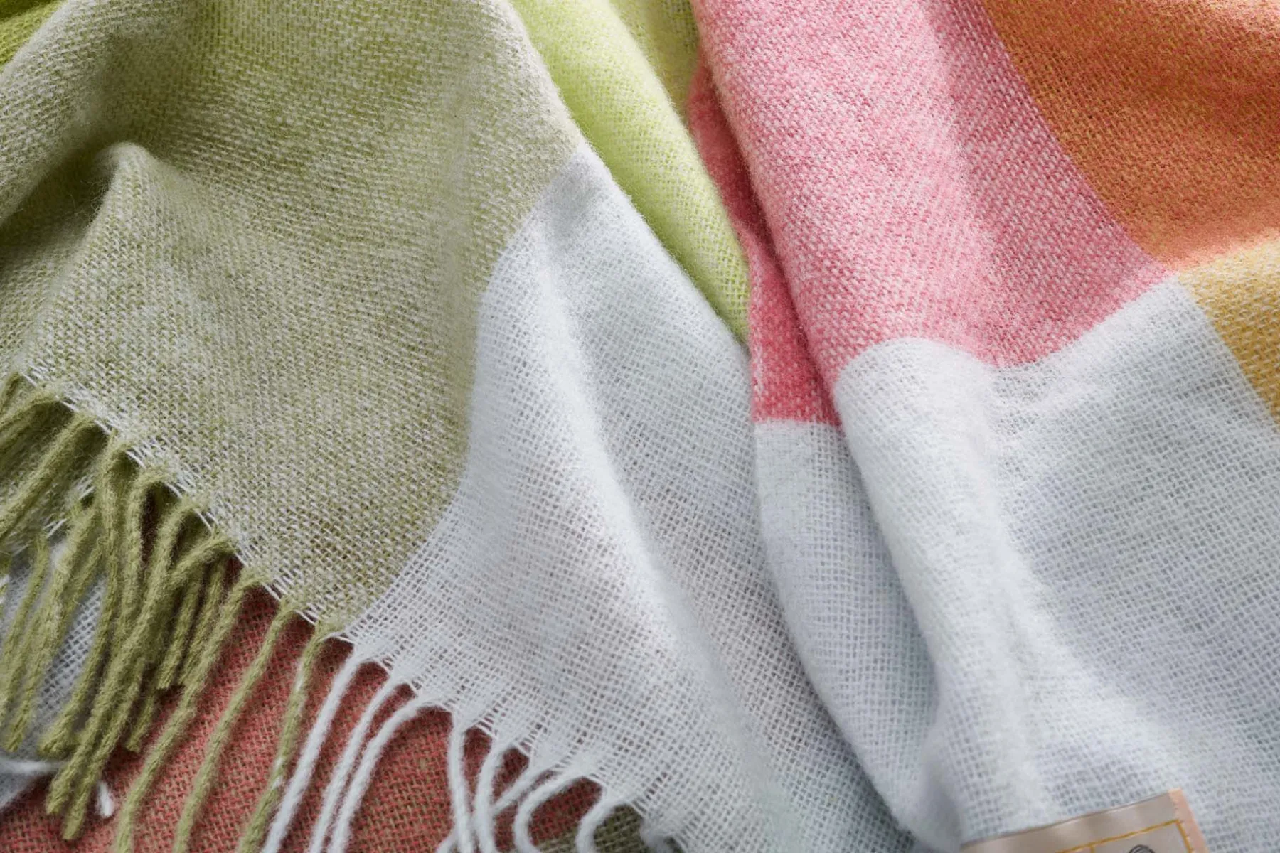Fatboy Colour Blend Blanket Couverture en laine, jaune, 130x185 cm