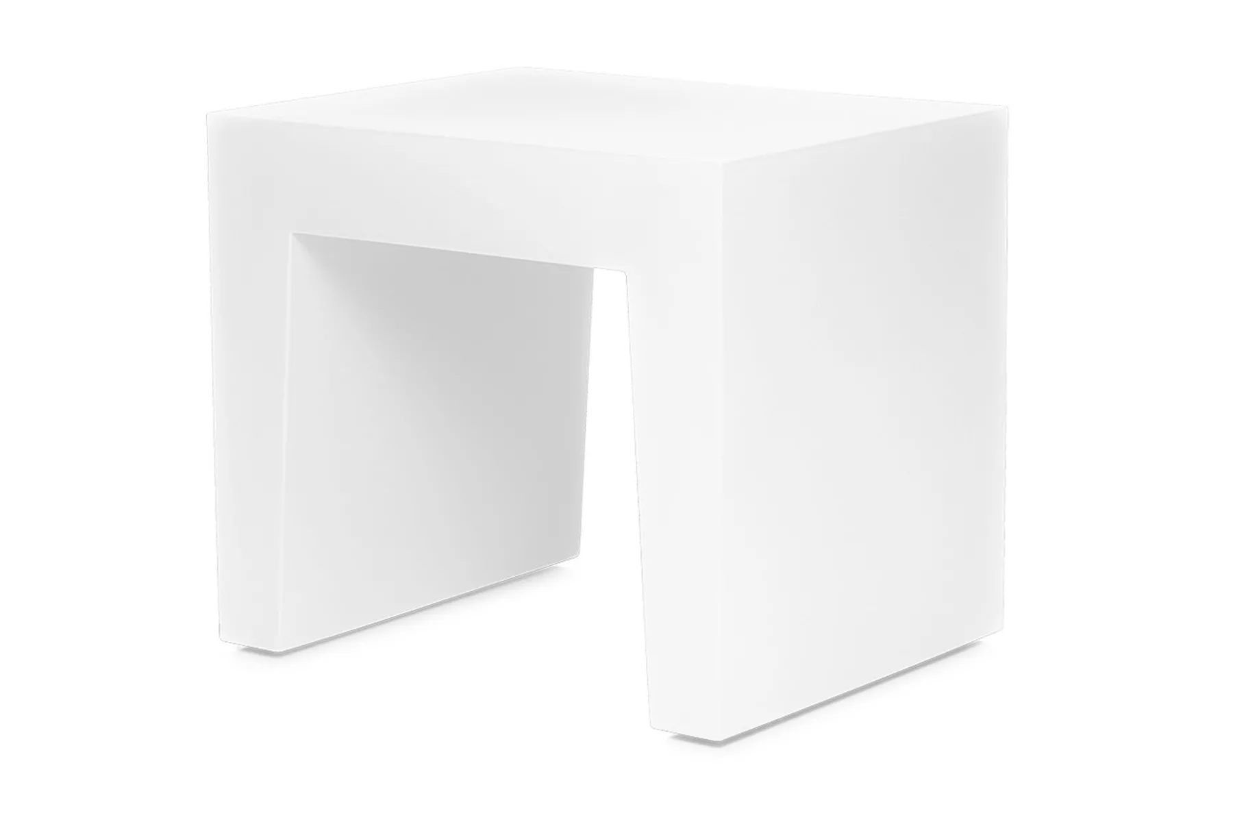 Fatboy Concrete Seat Tabouret d’extérieur, blanc, 40x50x43 cm