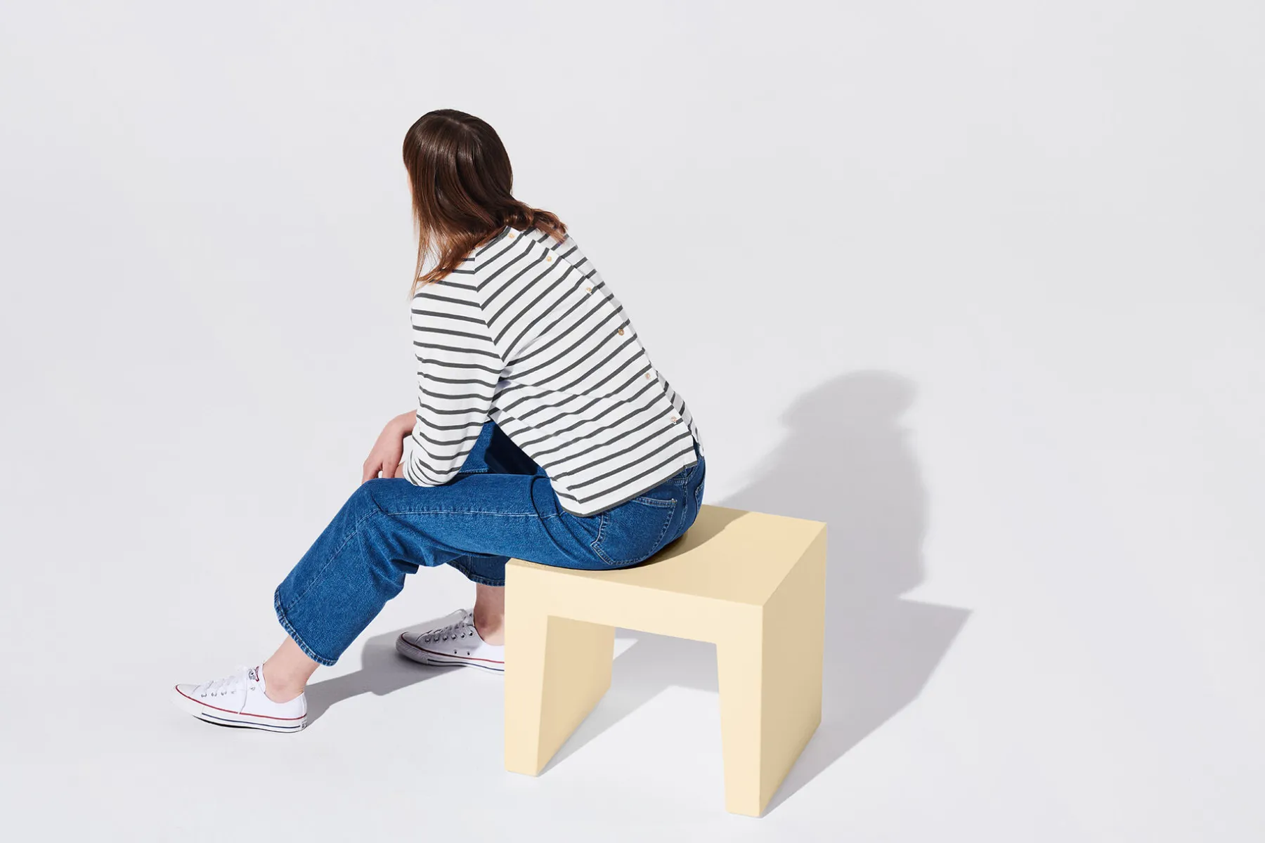 Fatboy Concrete Seat Tabouret d’extérieur, beige, 40x50x43 cm