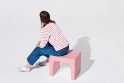 Fatboy Concrete Seat Tabouret d’extérieur, rose, 40x50x43 cm