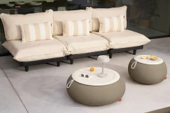 Fatboy Dumpty Outdoor Tables basses d'extérieur, gris, 78x78x21 cm