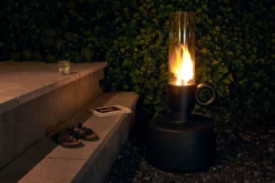 Fatboy Flamtastique Lampe à huile pour l’extérieur, black, 58.5x115.5 cm