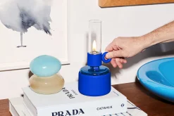 Fatboy Flamtastique XS Lampe à huile, bleu, 10.5x22.5 cm