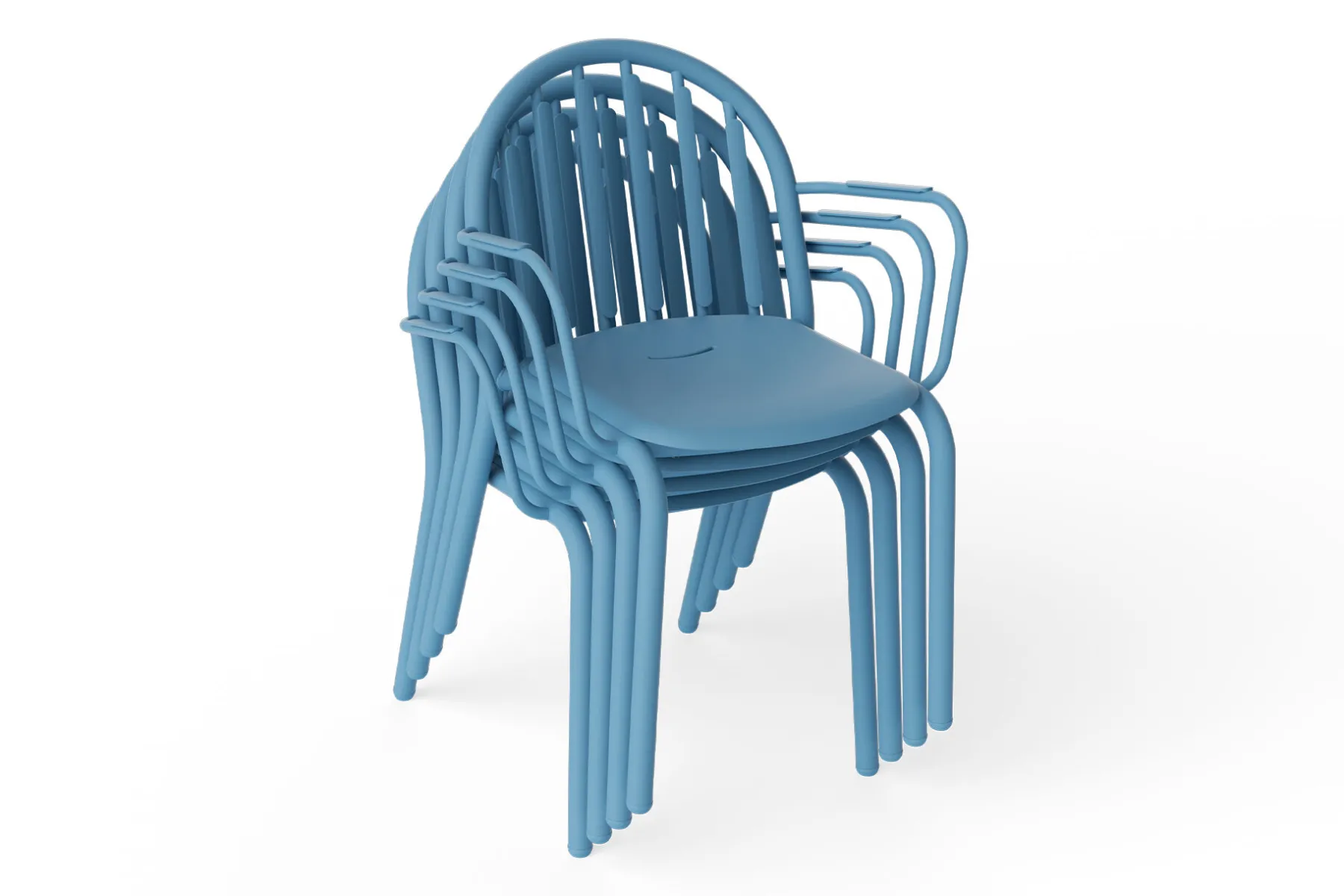 Fatboy Fred's Armchair Chaise de jardin avec accoudoirs, bleu, 60x59.5x80.5 cm