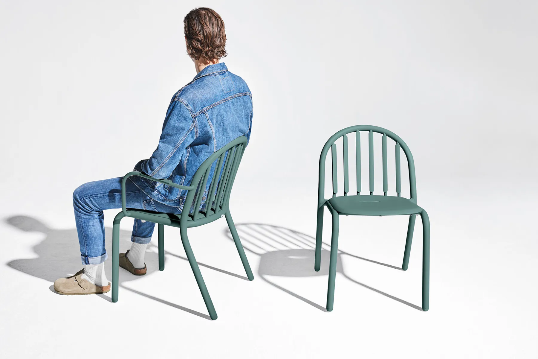 Fatboy Fred's Armchair Chaise de jardin avec accoudoirs, vert, 60x59.5x80.5 cm