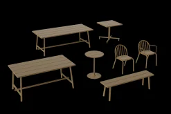 Fatboy Fred's Bench Banc de jardin, marron, 160x40x46.5 cm