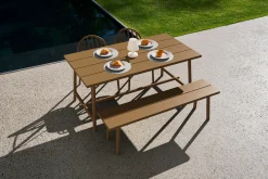 Fatboy Fred's Bench Banc de jardin, marron, 160x40x46.5 cm