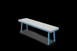Fatboy Fred's Bench Pillow Coussin d’extérieur, gris, 160x40x3.5 cm