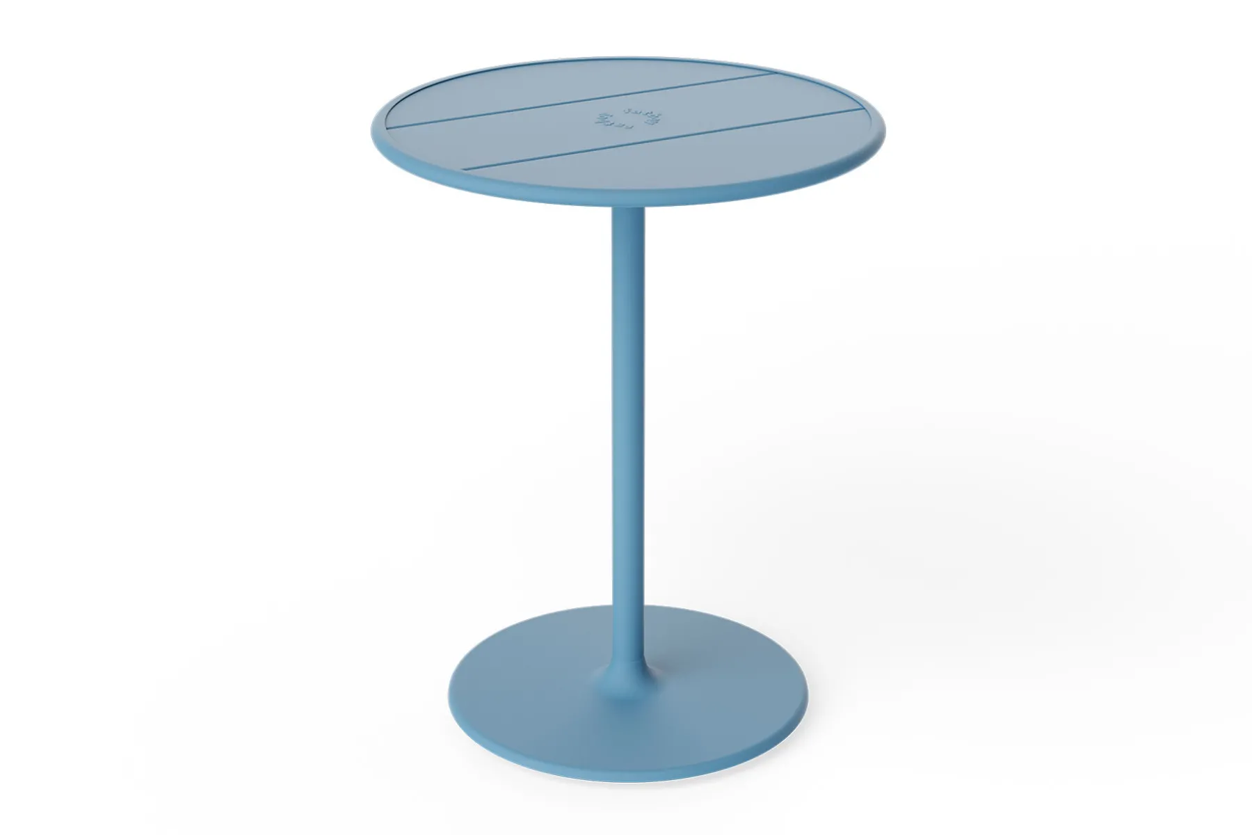 Fatboy Fred's Bistreau Petite table de jardin ronde, bleu, 60x60x76 cm