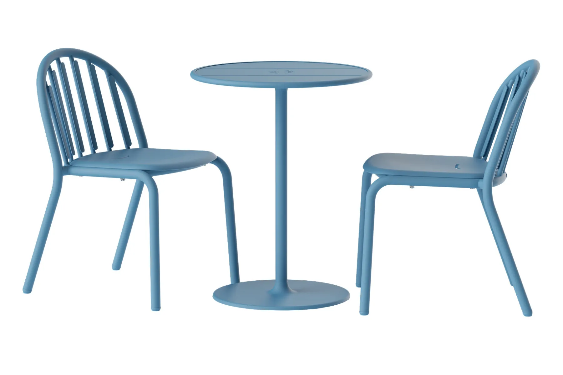 Fatboy Fred's Bistreau Petite table de jardin ronde, bleu, 60x60x76 cm