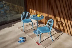 Fatboy Fred's Bistreau Petite table de jardin ronde, bleu, 60x60x76 cm