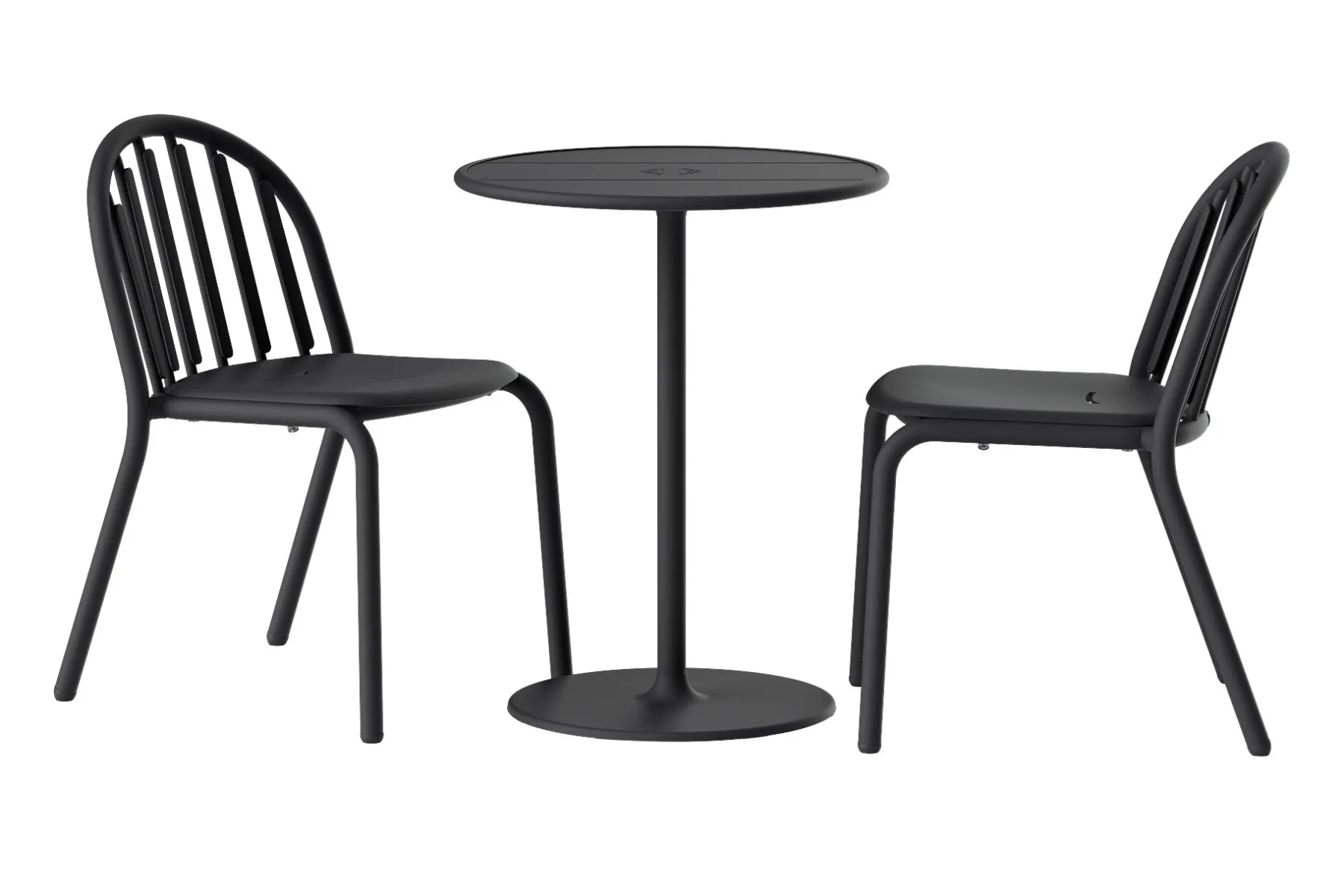 Fatboy Fred's Bistreau Petite table de jardin ronde, black, 60x60x76 cm