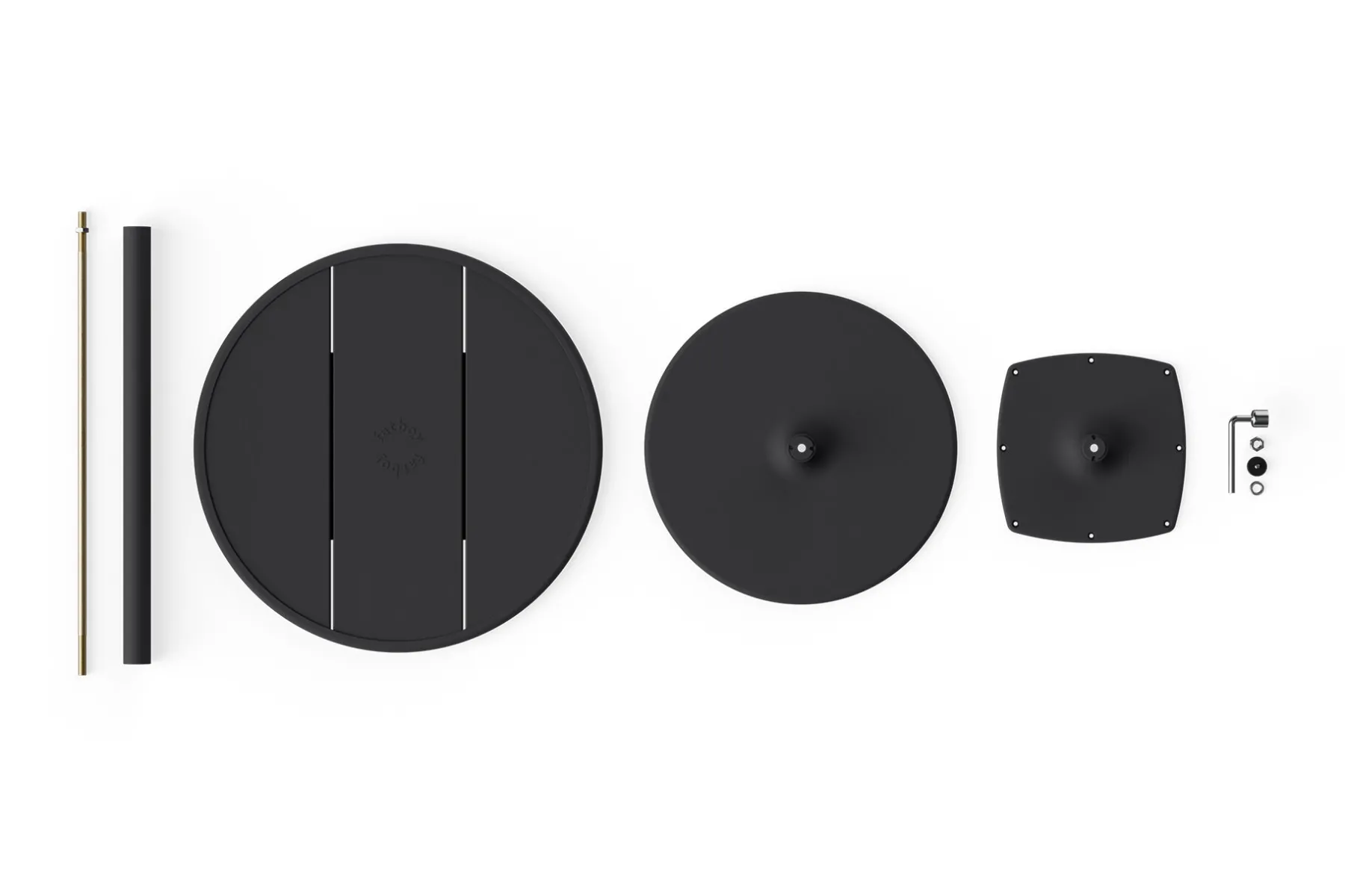 Fatboy Fred's Bistreau Petite table de jardin ronde, black, 60x60x76 cm