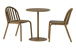 Fatboy Fred's Bistreau Petite table de jardin ronde, marron, 60x60x76 cm