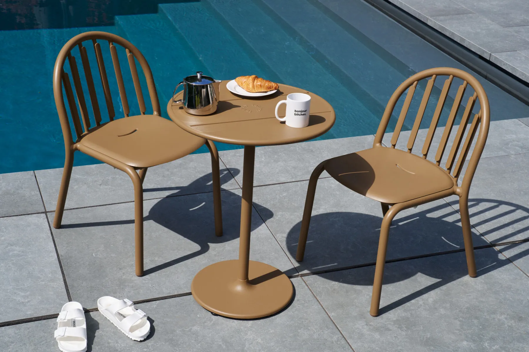 Fatboy Fred's Chair Chaise de jardin, marron, 52x56x80.5 cm