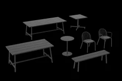 Fatboy Fred's Medium Table Table de jardin, black, 170x90x76 cm