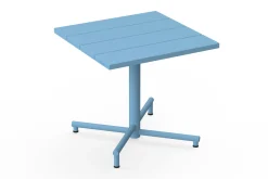 Fatboy Fred's Square Bistreau Petite table de jardin carrée, bleu, 80x80x76 cm