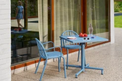 Fatboy Fred's Square Bistreau Petite table de jardin carrée, bleu, 80x80x76 cm