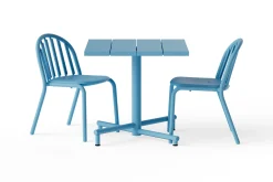 Fatboy Fred's Square Bistreau Petite table de jardin carrée, bleu, 80x80x76 cm