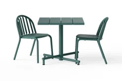 Fatboy Fred's Square Bistreau Petite table de jardin carrée, vert, 80x80x76 cm