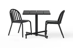 Fatboy Fred's Square Bistreau Petite table de jardin carrée, black, 80x80x76 cm