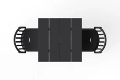 Fatboy Fred's Square Bistreau Petite table de jardin carrée, black, 80x80x76 cm