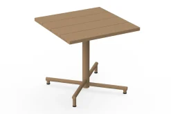 Fatboy Fred's Square Bistreau Petite table de jardin carrée, marron, 80x80x76 cm