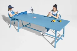 Fatboy Fred's Table Table de jardin, bleu, 220x100x76 cm