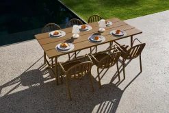 Fatboy Fred's Table Table de jardin, marron, 220x100x76 cm