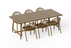 Fatboy Fred's Table Table de jardin, marron, 220x100x76 cm