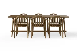 Fatboy Fred's Table Table de jardin, marron, 220x100x76 cm