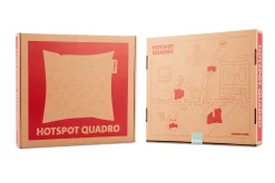 Fatboy Hotspot Pillow Quadro Coussin chauffant, argent, 45x45x17.5 cm