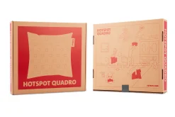 Fatboy Hotspot Pillow Quadro Coussin chauffant, gris, 45x45x17.5 cm
